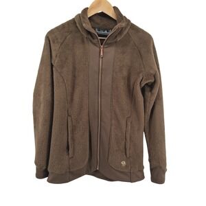 Mountain Hardwear Polartec Thermal Pro Fleece‎ Jacket Brown Womens Sz Medium